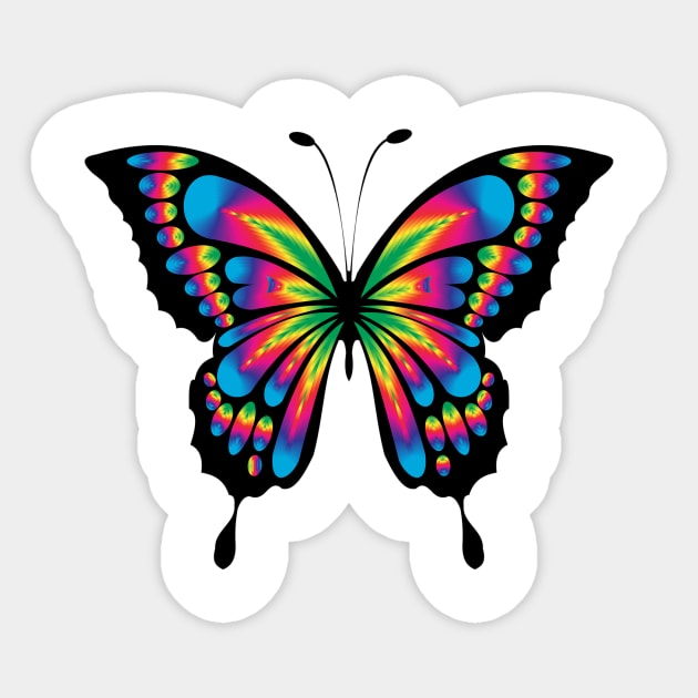 Butterfly Sticker by linesdesigns